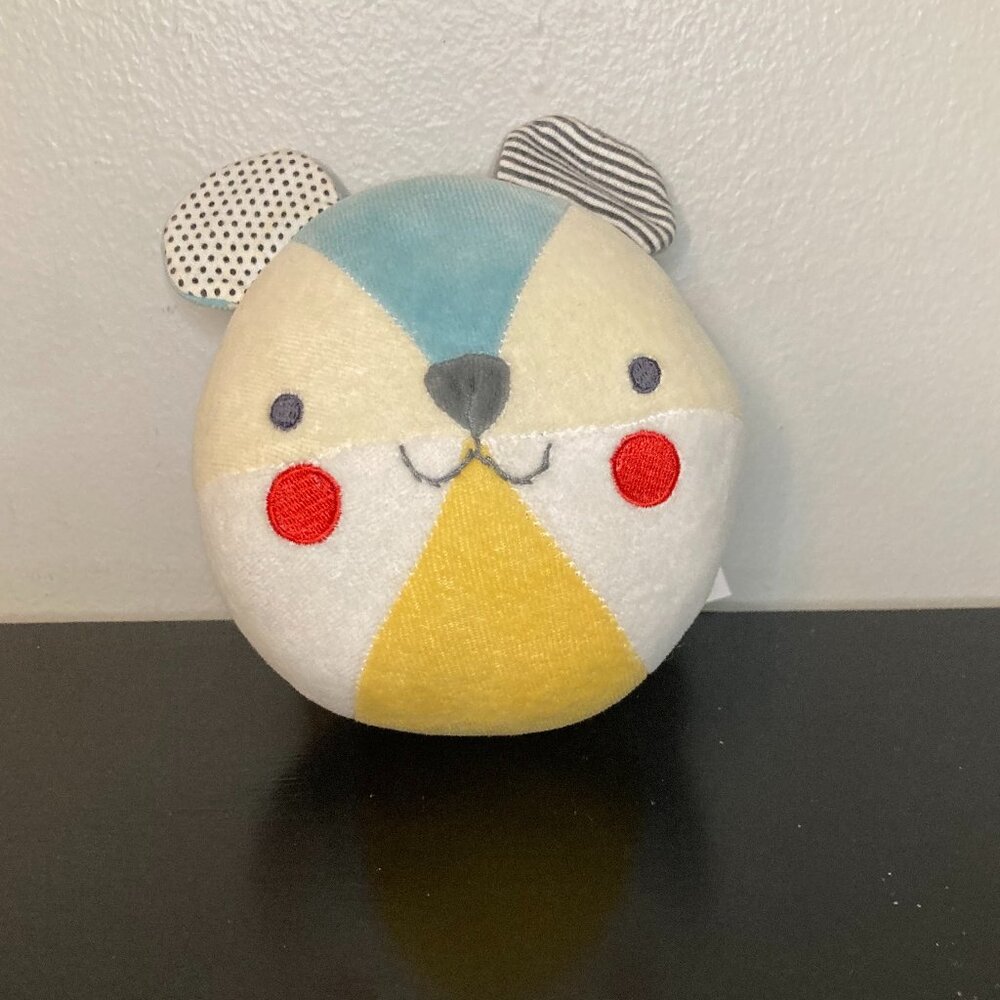 Petit Collage Organic Cotton Soft Chime Busy Baby Ball Learning Toy Bear